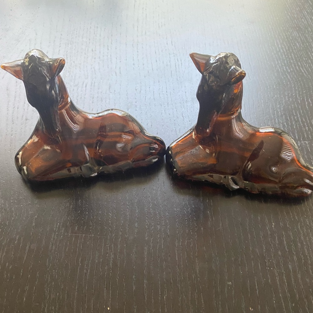 Vintage Avon Resting Foal Perfume Decanters - 1970’s - set of 2